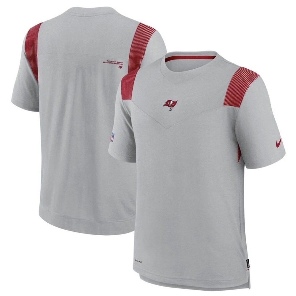 Men's Nike Gray Tampa Bay Buccaneers Sideline Player UV Performance 3XL T-Shirt
